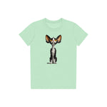 T-shirt Cat graphic 0017 - Mint