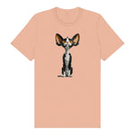 T-shirt Cat graphic 0017 - Peach