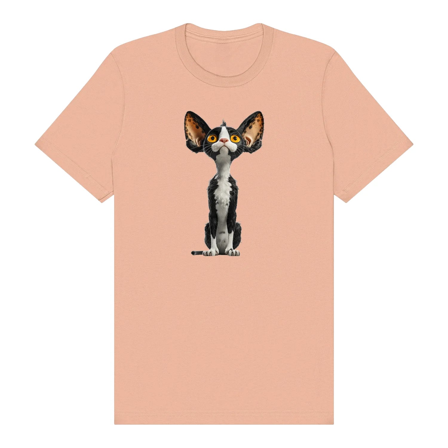 T-shirt Cat graphic 0017 - Peach
