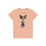 T-shirt Cat graphic 0017 - Peach