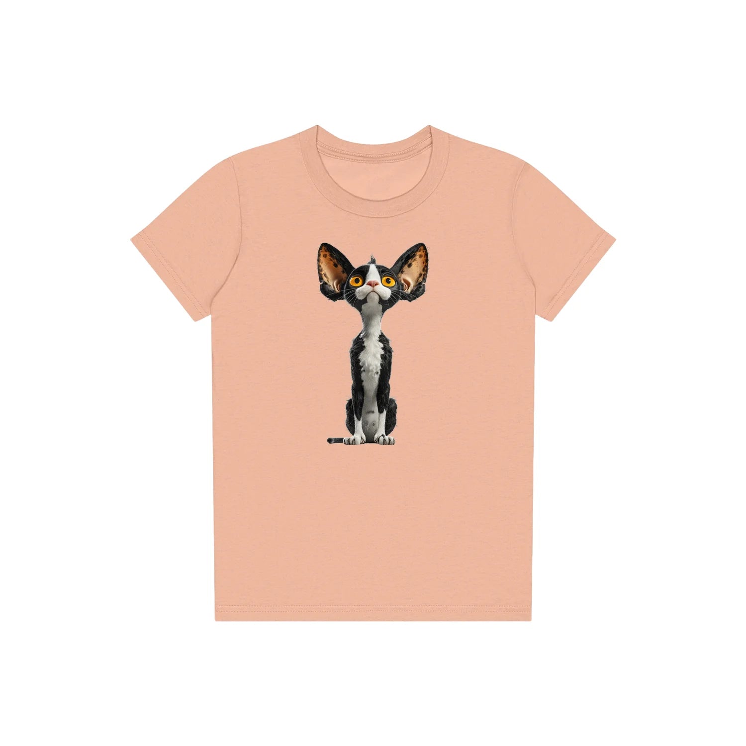 T-shirt Cat graphic 0017 - Peach
