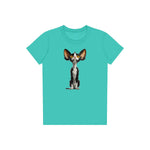 T-shirt Cat graphic 0017 - Teal