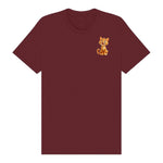 T-shirt Cat graphic 0018 - Maroon