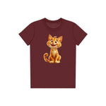 T-shirt Cat graphic 0018 - Maroon