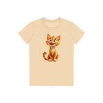 T-shirt Cat graphic 0018 - Soft Cream