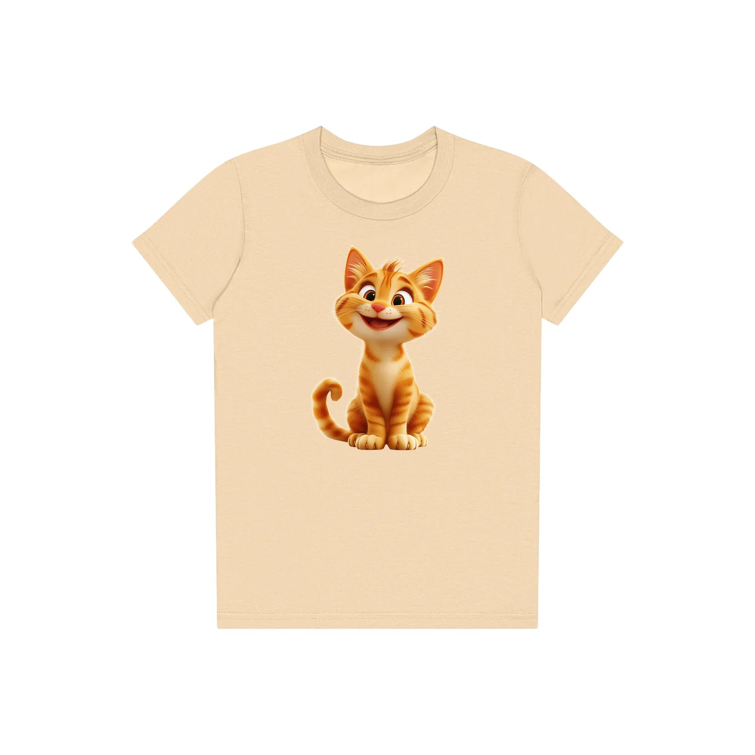 T-shirt Cat graphic 0018 - Soft Cream