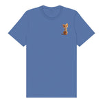 T-shirt Cat graphic 0019 - Columbia Blue