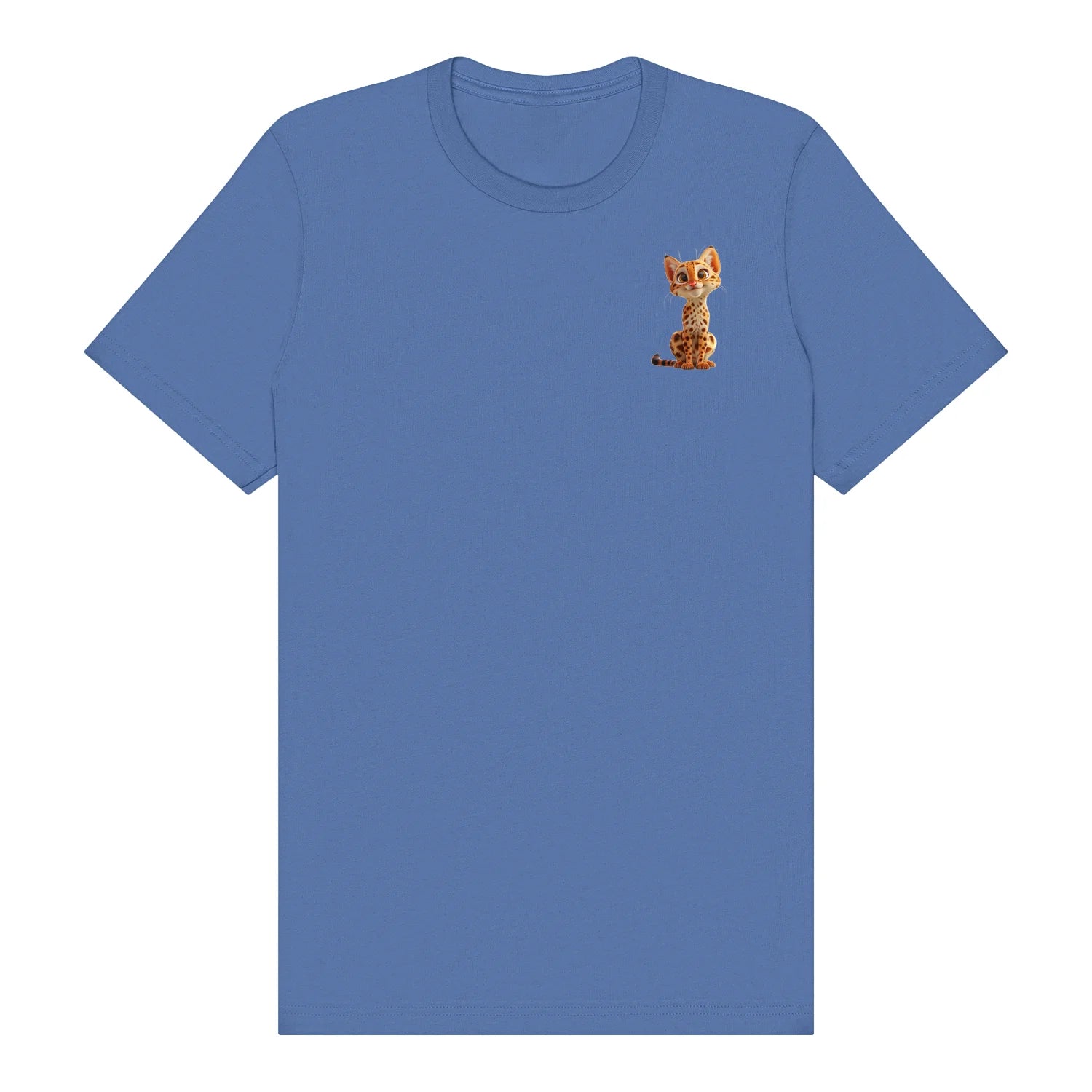 T-shirt Cat graphic 0019 - Columbia Blue