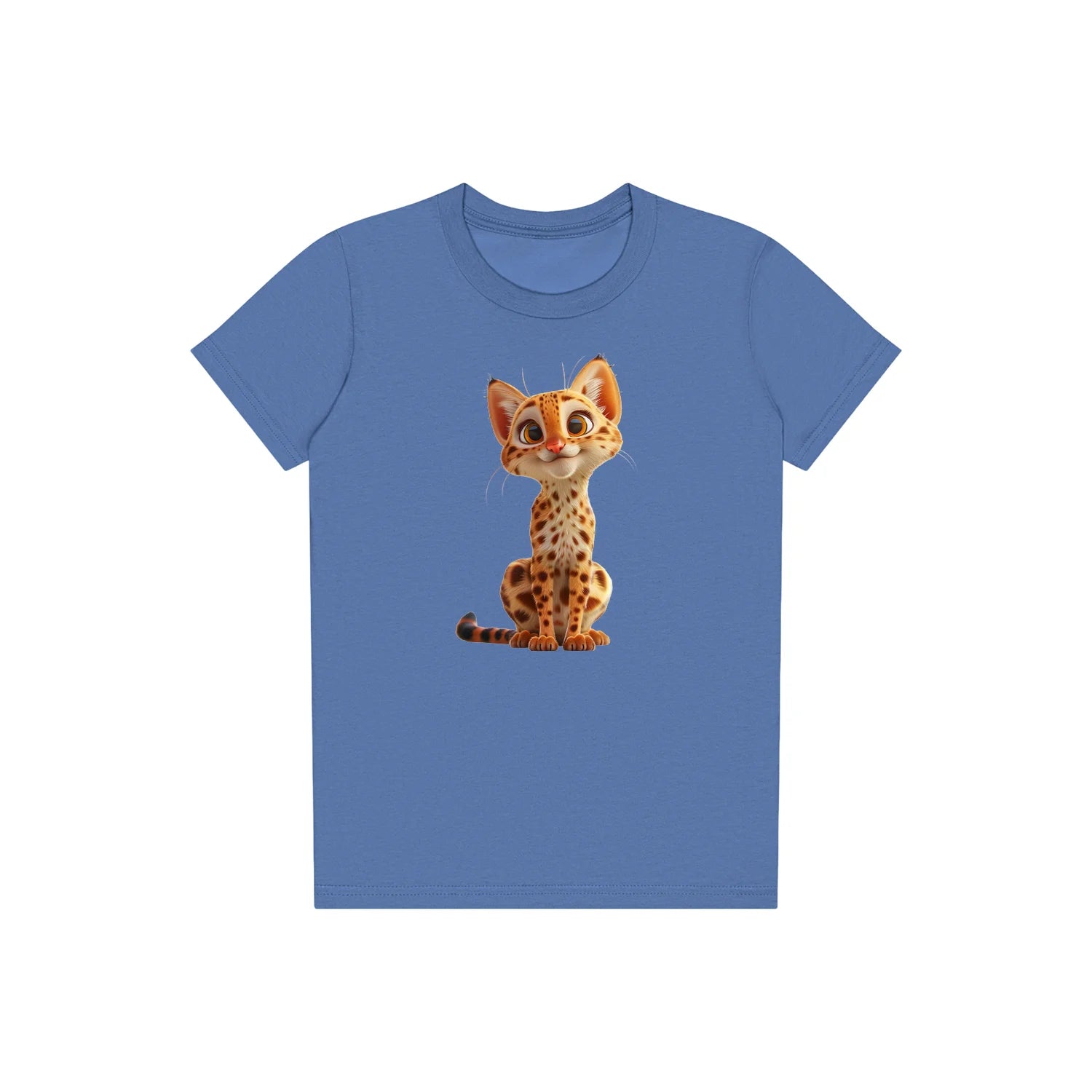 T-shirt Cat graphic 0019 - Columbia Blue