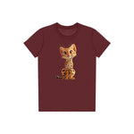 T-shirt Cat graphic 0019 - Maroon
