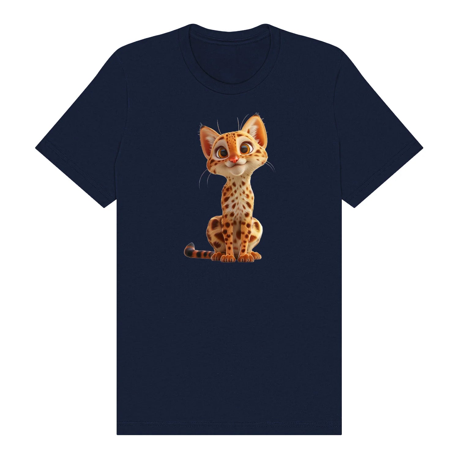 T-shirt Cat graphic 0019 - Navy