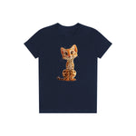 T-shirt Cat graphic 0019 - Navy