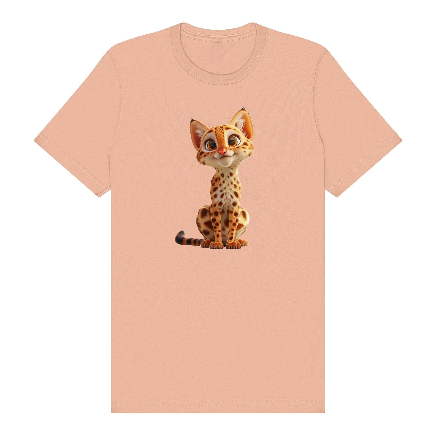 T-shirt Cat graphic 0019 - Peach