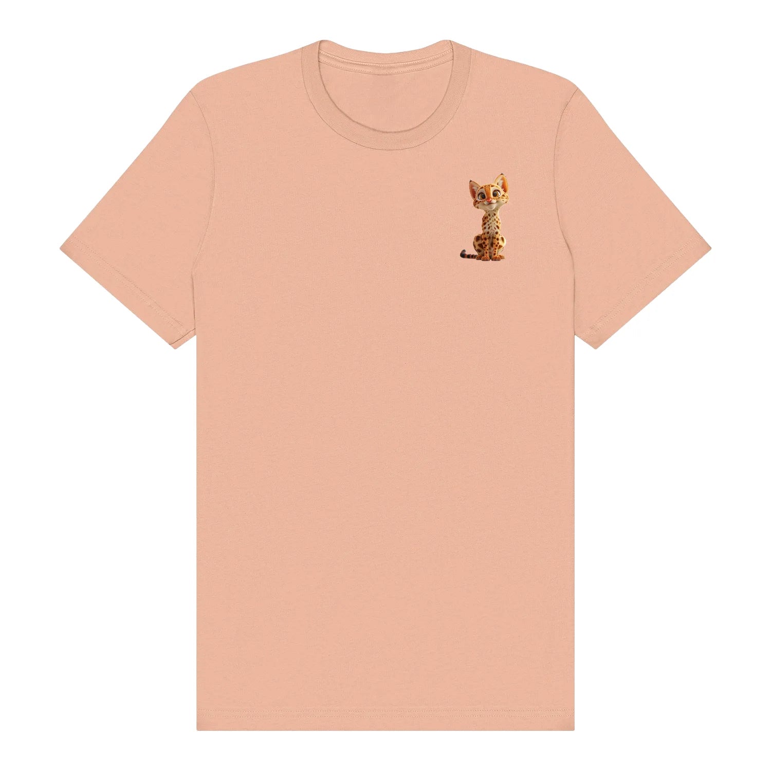 T-shirt Cat graphic 0019 - Peach