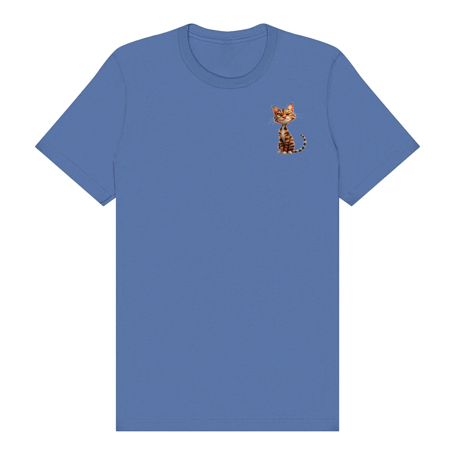 T-shirt Cat graphic 0020 - Columbia Blue