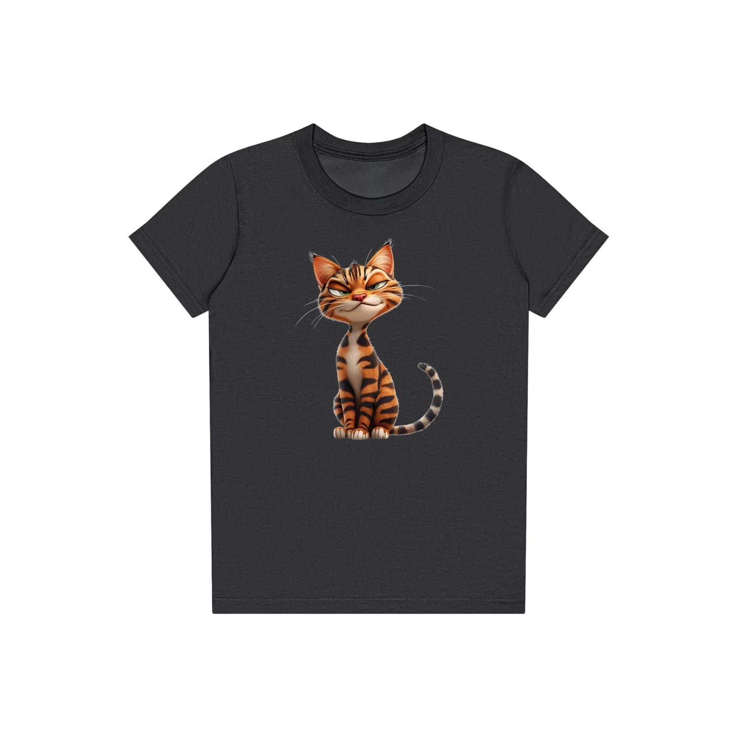T-shirt Cat graphic 0020 - Dark Grey