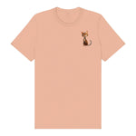 T-shirt Cat graphic 0020 - Peach