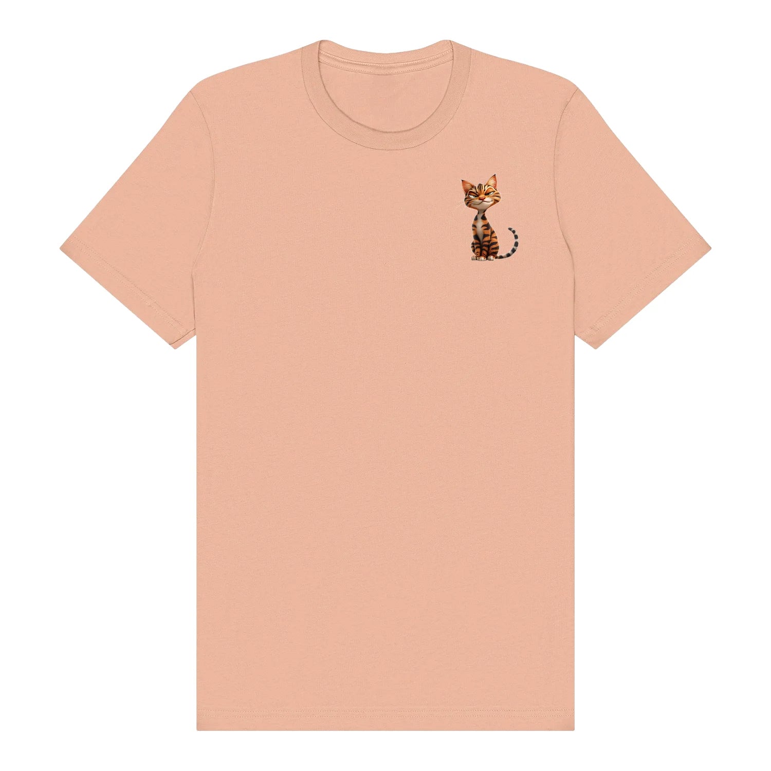 T-shirt Cat graphic 0020 - Peach