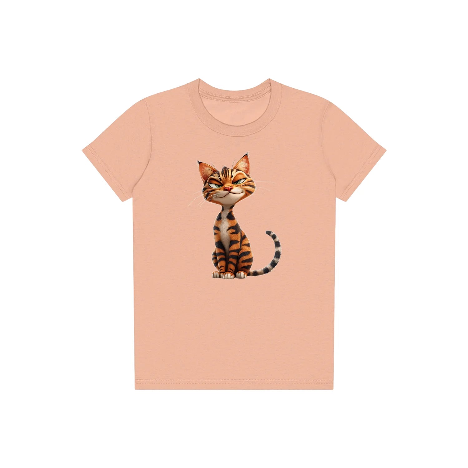 T-shirt Cat graphic 0020 - Peach