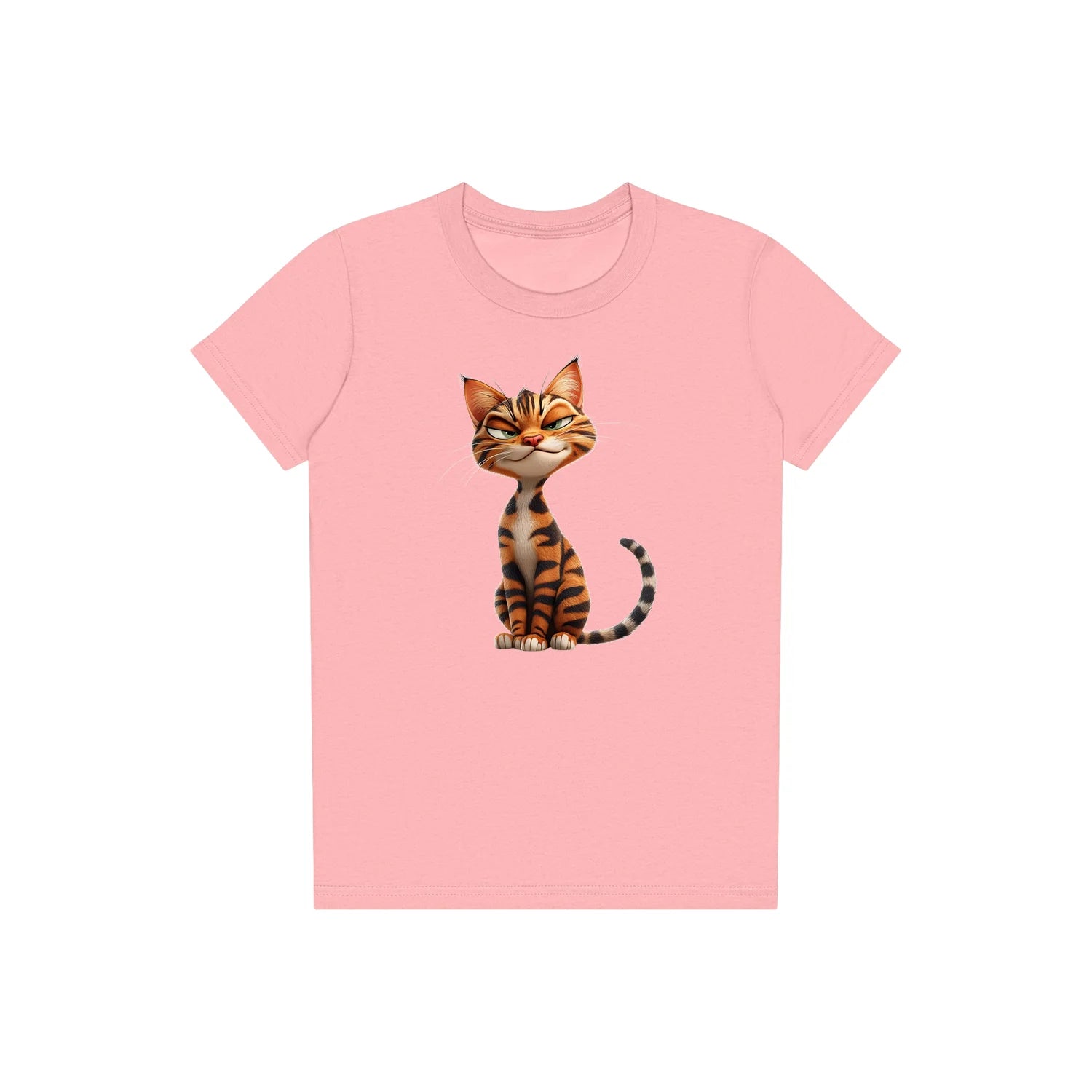 T-shirt Cat graphic 0020 - Pink