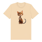 T-shirt Cat graphic 0020 - Soft Cream