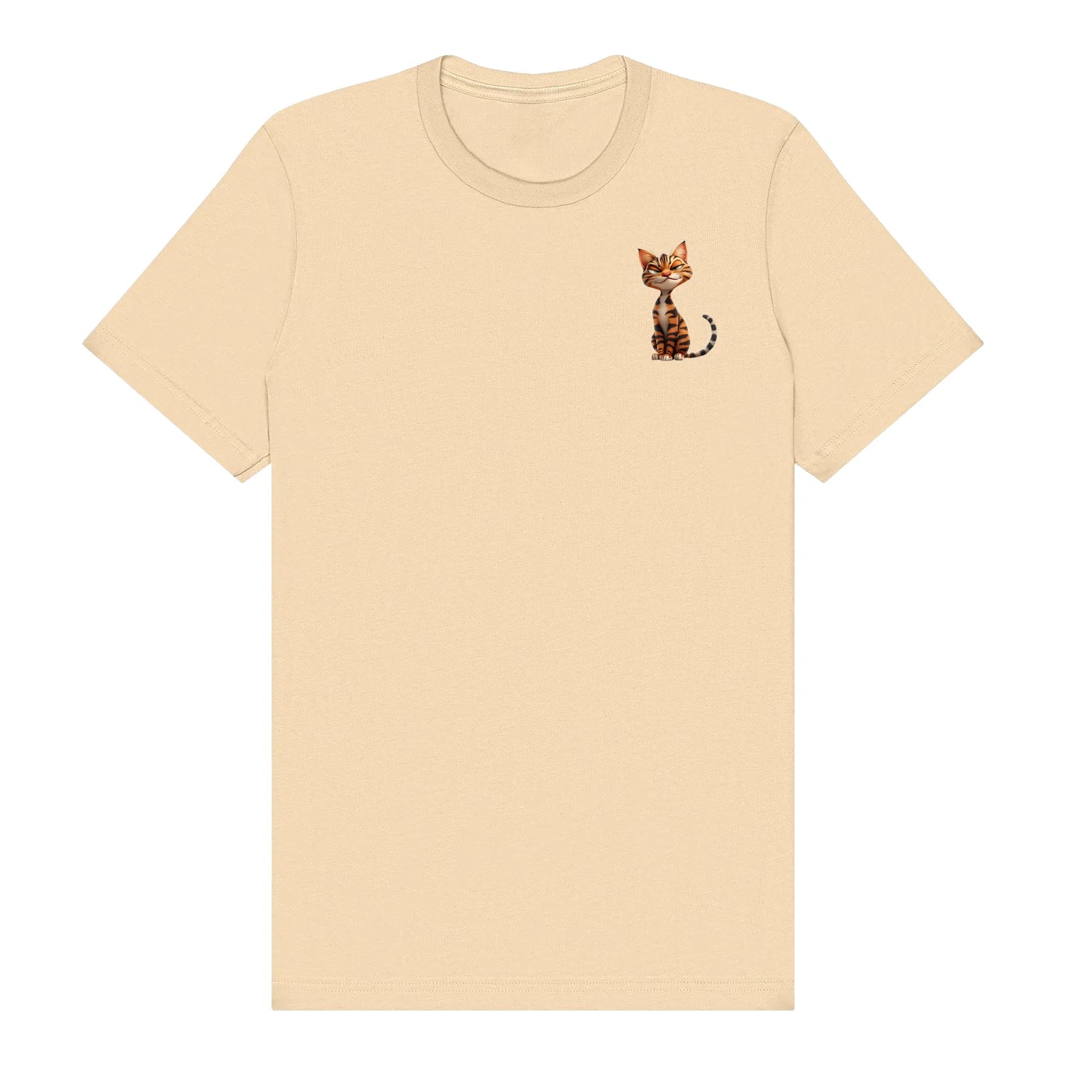 T-shirt Cat graphic 0020 - Soft Cream