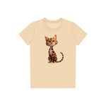 T-shirt Cat graphic 0020 - Soft Cream