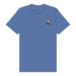 T-shirt Cat graphic 0021 - Columbia Blue