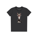 T-shirt Cat graphic 0021 - Dark Grey