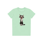 T-shirt Cat graphic 0021 - Mint
