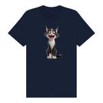 T-shirt Cat graphic 0021 - Navy