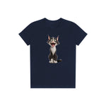 T-shirt Cat graphic 0021 - Navy