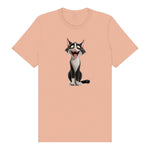 T-shirt Cat graphic 0021 - Peach