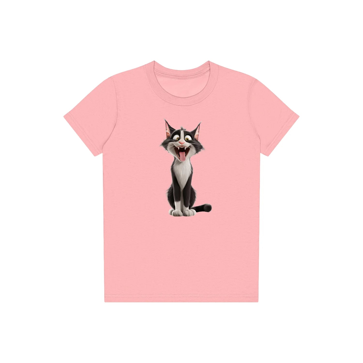 T-shirt Cat graphic 0021 - Pink