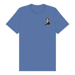T-shirt Cat graphic 0022 - Columbia Blue