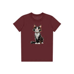 T-shirt Cat graphic 0022 - Maroon