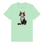 T-shirt Cat graphic 0022 - Mint