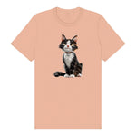 T-shirt Cat graphic 0022 - Peach