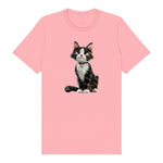 T-shirt Cat graphic 0022 - Pink