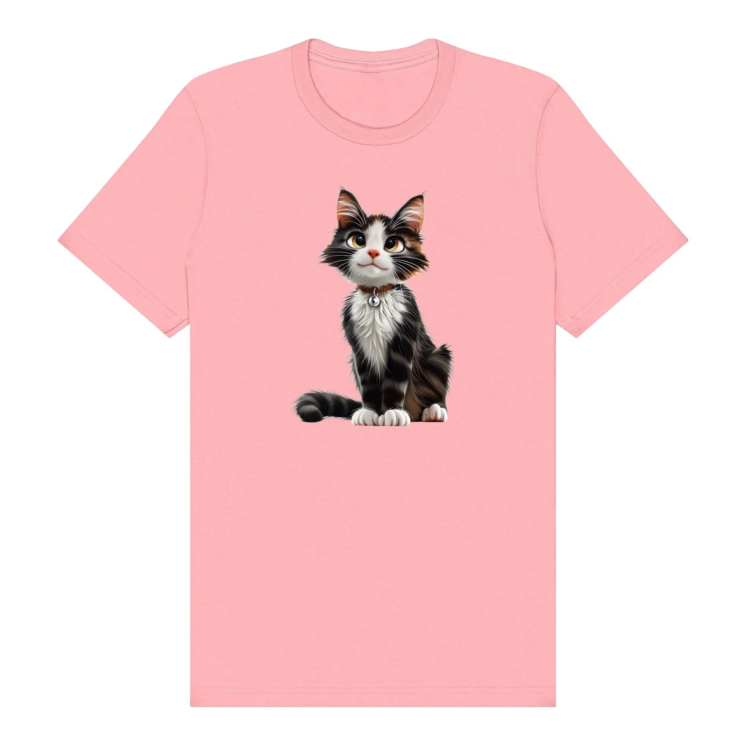 T-shirt Cat graphic 0022 - Pink
