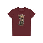 T-shirt Cat graphic 0023 - Maroon