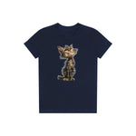 T-shirt Cat graphic 0023 - Navy