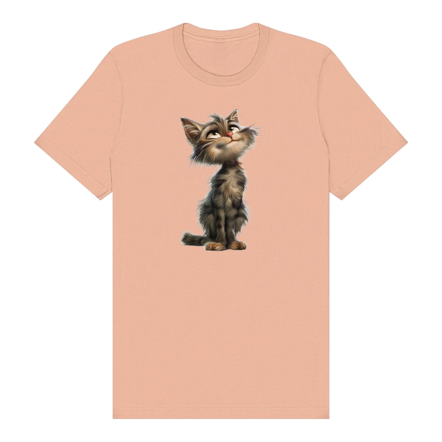 T-shirt Cat graphic 0023 - Peach