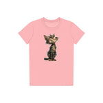 T-shirt Cat graphic 0023 - Pink