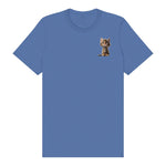 T-shirt Cat graphic 0024 - Columbia Blue