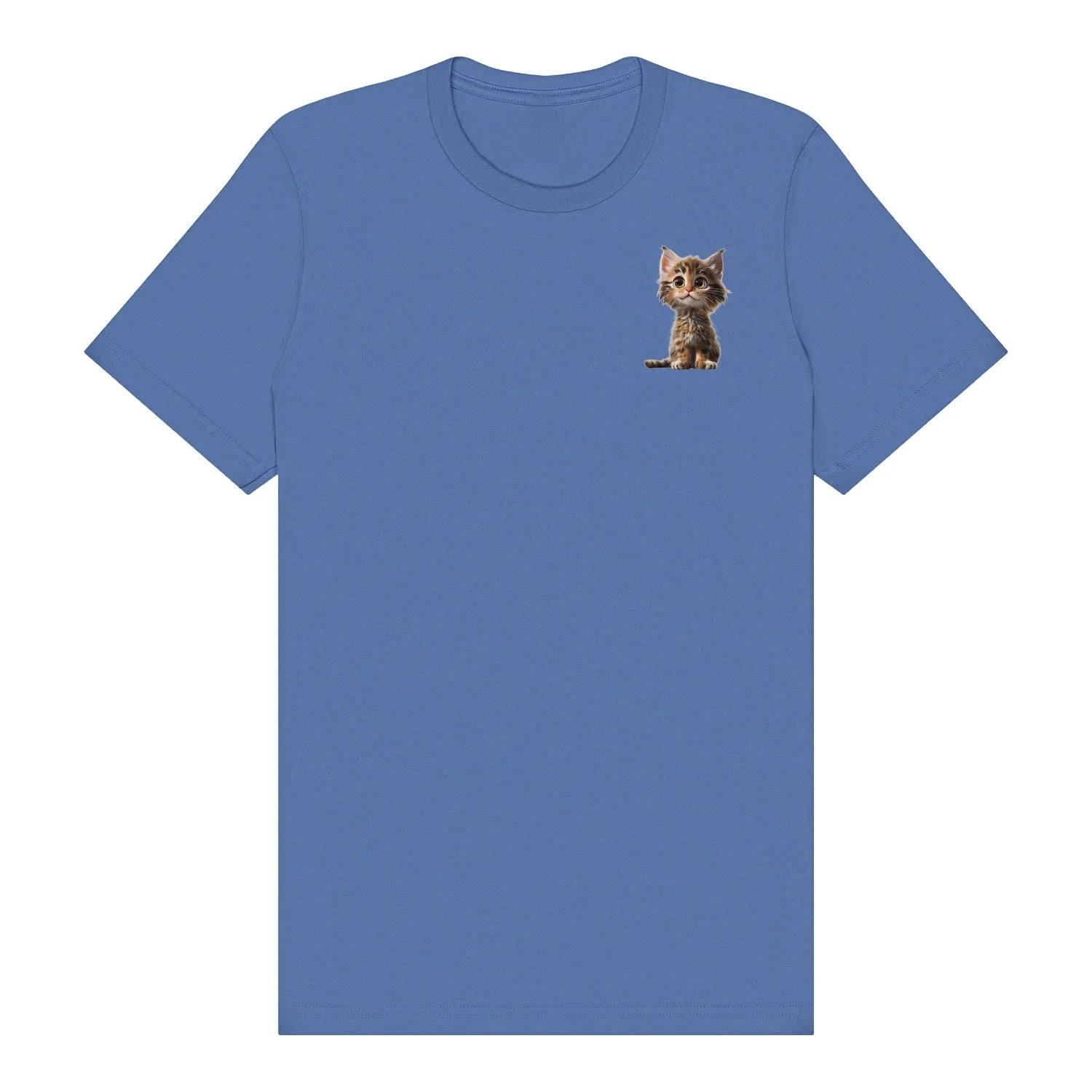 T-shirt Cat graphic 0024 - Columbia Blue