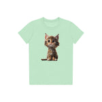 T-shirt Cat graphic 0024 - Mint