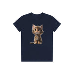 T-shirt Cat graphic 0024 - Navy