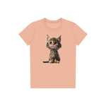 T-shirt Cat graphic 0024 - Peach