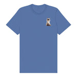 T-shirt Cat graphic 0025 - Columbia Blue